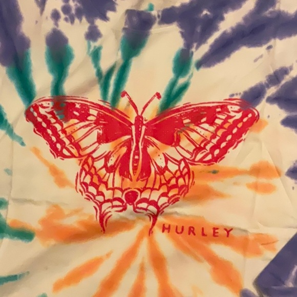 Hurley Papillon Washed Crop Long Sleeve T-Shirt size medium - Picture 3 of 6